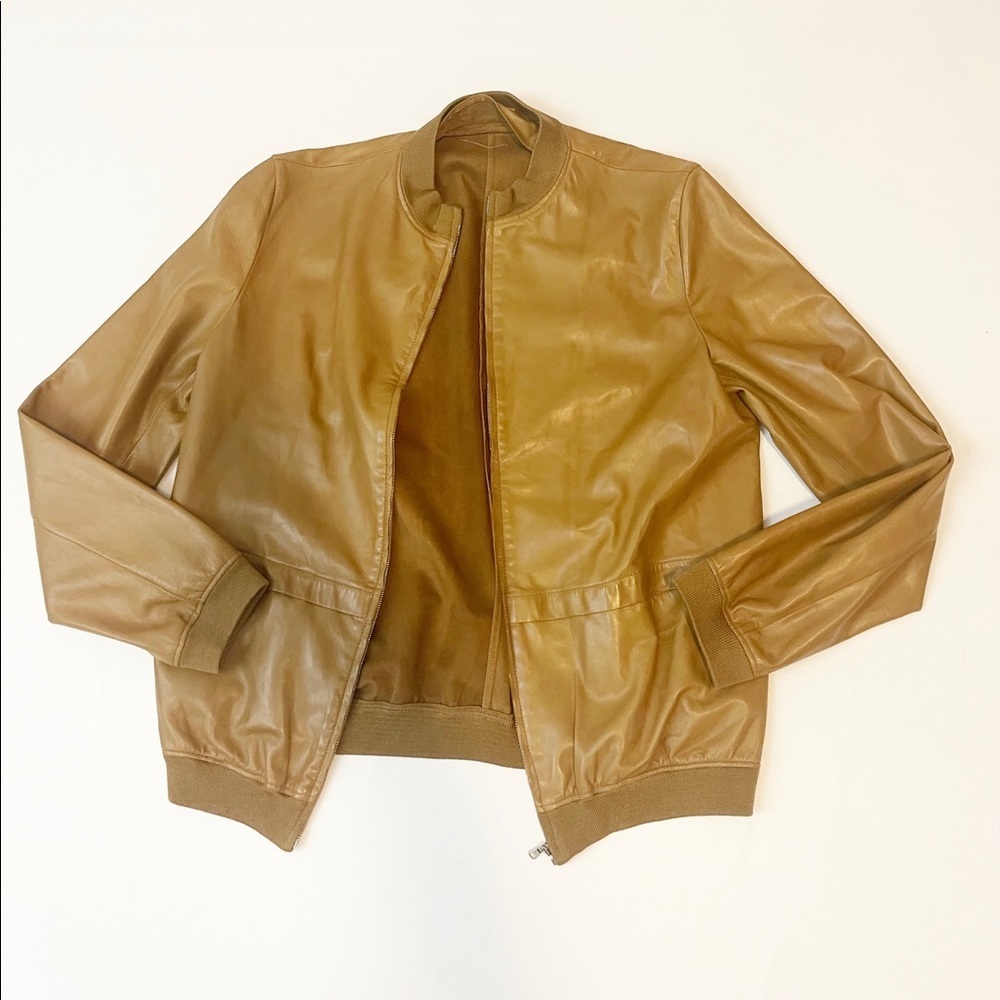 ruffo made in italy buttery soft leather jacket bomber